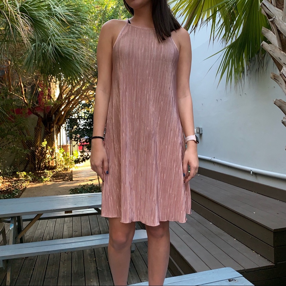 Knit halter top dress